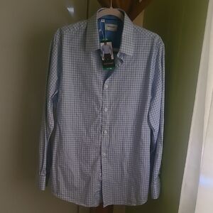 Nordstrom Men's Light Blue Plaid Shirt